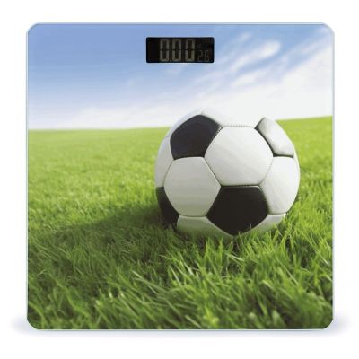 Weighing Scale for Body Weight Scales Digital Scale Portable Smart Soccer Ball On Grassy Printed Bathroom Scale