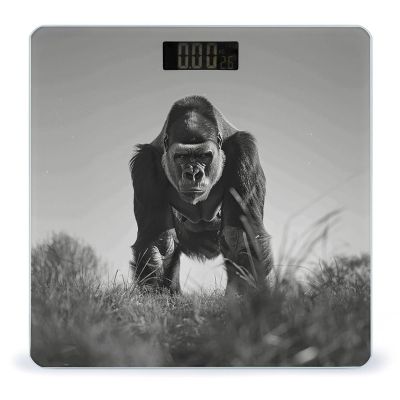Weighing Scale for Body Weight Scales Digital Scale Portable Smart Gorilla in The Grass Printed Bathroom Scale