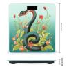 Weighing Scale for Body Weight Scales Digital Scale Portable Smart Snake and Flower Printed Bathroom Scale view 2