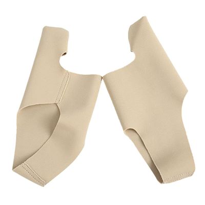 HOLIDYOYO 2 Pairs Beige Hallux Valgus Corrector Sleeve for Toe