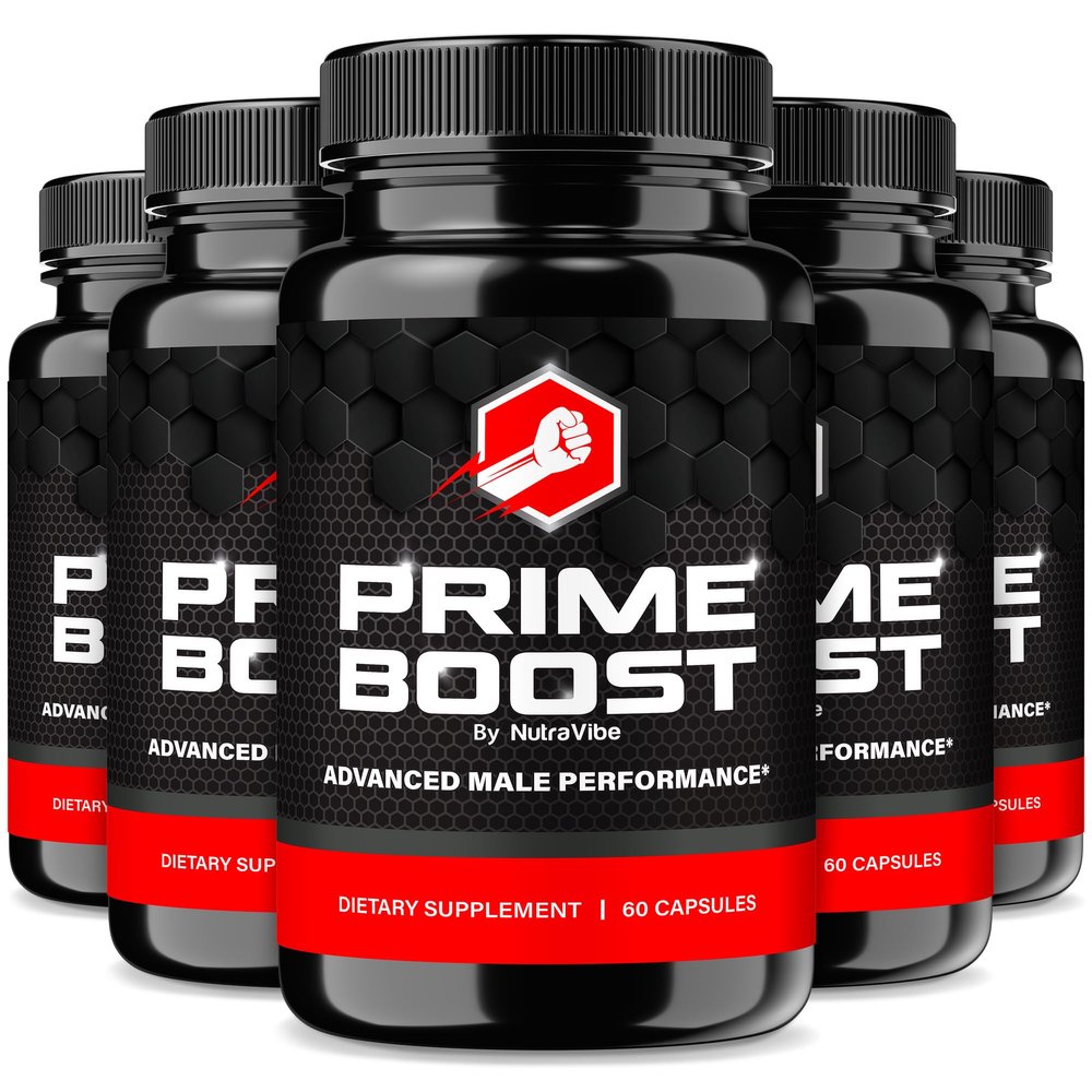 (5 Pack) Prime Boost Advanced Daily Formula for Men with Premium Ingredients to Support Mens Energy, Male Performance & Stamina | Just 2 Easy-to-Swallow Pills for Everyday Wellness (300 Capsules)