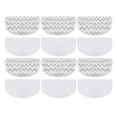 12 Pack Steam Mop Replacement Pads Compatible with Bissell Powerfresh Steam Mop 1940 1806 1544 2075 2685A 2181 2814 Series, Model 1940A 1940W 19405 2075A 2685A 5938, Microfiber Washable, Reusable