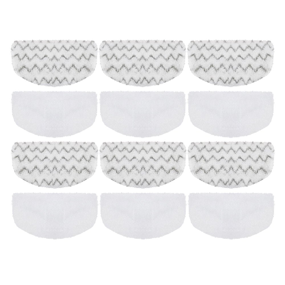 12 Pack Steam Mop Replacement Pads Compatible with Bissell Powerfresh Steam Mop 1940 1806 1544 2075 2685A 2181 2814 Series, Model 1940A 1940W 19405 2075A 2685A 5938, Microfiber Washable, Reusable