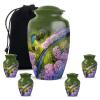KARYLIZ Cherry Blossom Urn - Cremation Urns for Human Ashes - Small Funeral Keepsake Set of 5-10" Large and 4 Mini Keepsake Women & Men - Burial Urn for Adult Male - Small Funeral Memorial view 1