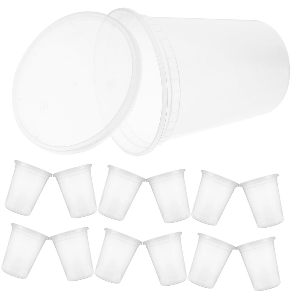 Hemobllo 30Sets Disposable Food Containers with Lids Multi Use Takeout Soup Cups for Hot Soups Salads Desserts Convenient Packing Bowls for Home Parties and Events