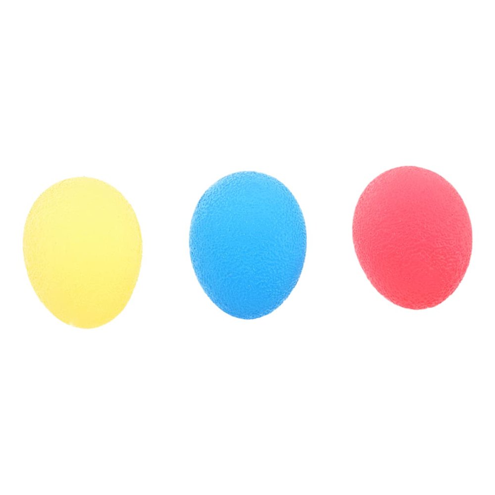 Abaodam 3pc Silicone Hand Grip Balls Ball Hand Gripper Stress Strengthening Devices Random Color