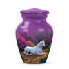 Casketique Unicorn Urns for Adult Male 1 Large 4 Keepsake - Purple Cremation Urn - Pink Flower Companion Urn for Ashes for Women - Funeral Urns for Human Ashes Adult Female - 10 & 3 Inch view 2