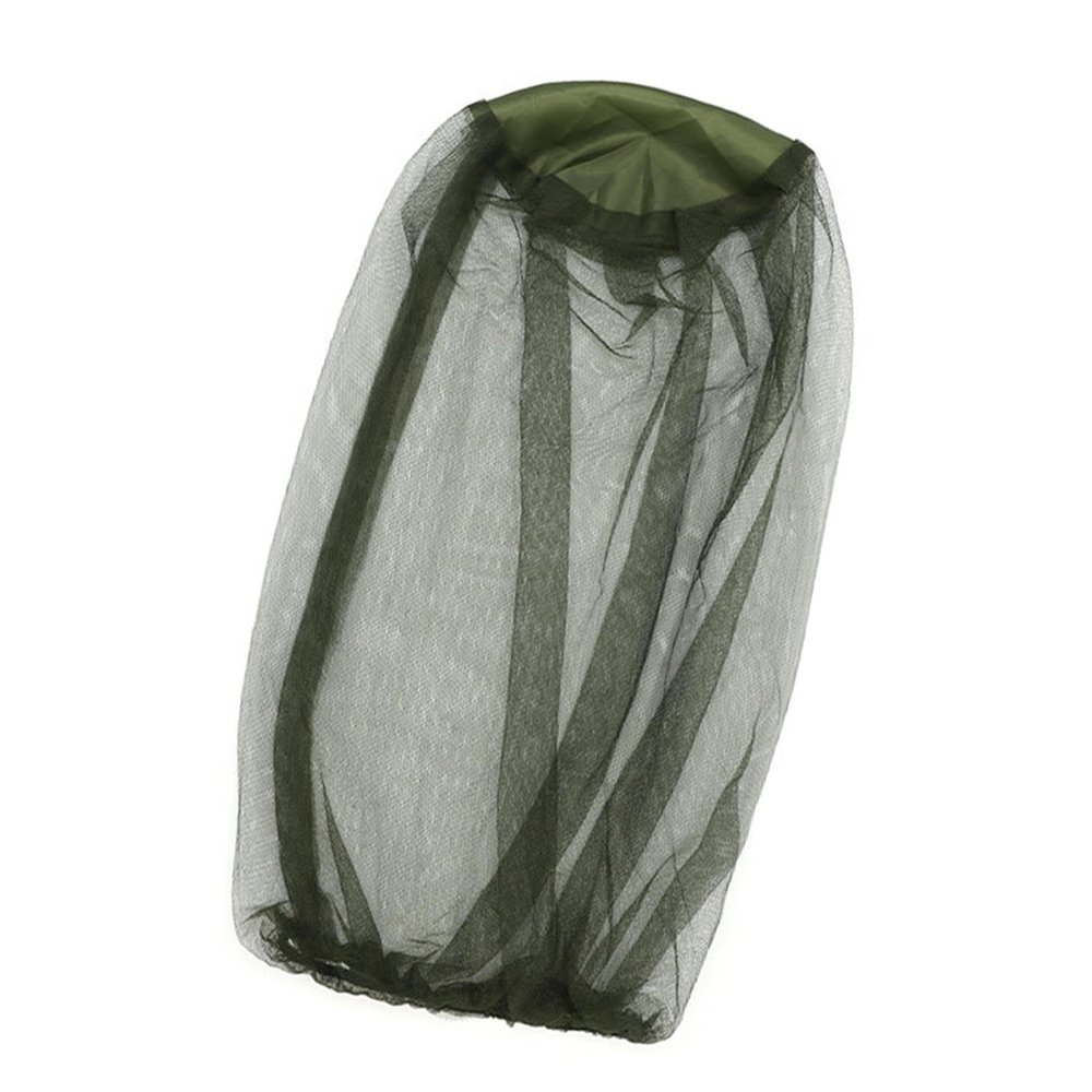 Head Net Mesh Breathable for Hats Fishing Outdoor Camping Adventure Gardening Climbing Green and Black Set of 10