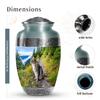 Casketique Cat Funeral Urns for Human Ashes Adult Female - Large Blue Burial Urns for Adult Male - Wilderness Memorial Urn for Loss of Mom - Cremation Urn for Human Ashes Male & Female - 10 Inch view 2