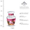 Casketique Unicorn Tiny Funeral Urn for Ashes for Women - Mini Pink Burial Urns for Adult Male - Keepsake Cherry Blossom Cremation Urn - Small Memorial Human Urns for Ashes Adult Female - 3 Inch view 2