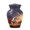 Casketique Unicorn Urns for Adult Male 1 Large 4 Keepsake - Blue Cremation Urn - Sunset Memorial Urns for Human Ashes Adult Man - Funeral Urn for Human Ashes - 10 & 3 Inch view 2