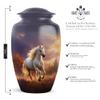 Casketique Unicorn Urns for Adult Male 1 Large 4 Keepsake - Blue Cremation Urn - Sunset Memorial Urns for Human Ashes Adult Man - Funeral Urn for Human Ashes - 10 & 3 Inch view 3