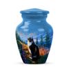 Casketique Cat Burial Urn for Ashes for Women - Blue Cremation Urns for Adult Male 1 Large 4 Keepsake - Wilderness Companion Burial Urn for Human Ashes - Funeral Urns for Adult Female - 10 & 3 Inch view 2
