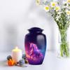 Casketique Unicorn Burial Urns for Human Ashes Adult Man Set of 1 Large & 1 Keepsake - Pink Memorial Cremation Urn for Ashes for Women Set of 2 - Blue Funeral Urn for Burial - 10 & 3 Inch Combo view 4