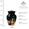 Casketique Unicorn Cremation Urns for Adult Ashes Women Set of 1 Large & 1 Keepsake - Purple Memorial Burial Urns for Adult Male Set of 2 - Pink Flower Funeral Urn for Ashes - 10 & 3 Inch Combo view 3