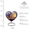 Casketique Unicorn Cremation Urns for Adult Male - Blue Memorial Funeral Urns for Human Ashes Adult Man 1 Large 4 Keepsake - Sunset Decorative Burial Ash Container - 8 & 3 Inch view 2