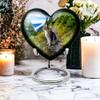 Casketique Cat Funeral Urn for Ashes for Women - Large Blue Memorial Urns for Adult Male - Wilderness Cremation Urn for Mother & Father - Burial Human Urns for Ashes Adult Female - 8 Inch view 4