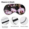 Light Blocking Bell Orchid Pattern Sleep Mask for Men and Women with Adjustable Elastic Strap Eye Mask for Side Sleepers view 3