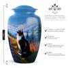 Casketique Cat Cremation Urns for Adult Male - Large Blue Funeral Urn for Ashes for Women - Wilderness Burial Urn for Loss of Mom - Memorial Urns for Human Ashes - 10 Inch view 2