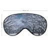 Light Blocking Winter Snow Falling in The Park Sleep Mask for Men and Women with Adjustable Elastic Strap Eye Mask for Side Sleepers view 2