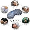 Light Blocking Winter Snow Falling in The Park Sleep Mask for Men and Women with Adjustable Elastic Strap Eye Mask for Side Sleepers view 4