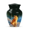 Casketique Cat Cremation Urns for Human Ashes - Blue Urns for Adult Male 1 Large 4 Keepsake - Black Funeral Urn for Ashes for Women - Decorative Memorial Gift - 10 & 3 Inch view 2