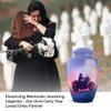JAGLASH Motorcycle Urns for Loved Ones Ashes - Dad Urn for Cremation - Large Lilac Urn for Women Funeral - Memorial Urns for Men Burial - 10 Inch view 3