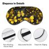 Light Blocking Yellow Flowers Butterflies Sleep Mask for Men and Women with Adjustable Elastic Strap Eye Mask for Side Sleepers view 3