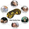 Light Blocking Yellow Flowers Butterflies Sleep Mask for Men and Women with Adjustable Elastic Strap Eye Mask for Side Sleepers view 4