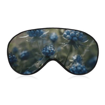 Light Blocking Blue Buds Sleep Mask for Men and Women with Adjustable Elastic Strap Eye Mask for Side Sleepers