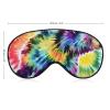 Light Blocking Bear Dancing Tie Dye Sleep Mask for Men and Women with Adjustable Elastic Strap Eye Mask for Side Sleepers view 2