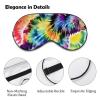 Light Blocking Bear Dancing Tie Dye Sleep Mask for Men and Women with Adjustable Elastic Strap Eye Mask for Side Sleepers view 3