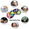Light Blocking Bear Dancing Tie Dye Sleep Mask for Men and Women with Adjustable Elastic Strap Eye Mask for Side Sleepers view 4