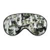 Light Blocking White Trees Camo Sleep Mask for Men and Women with Adjustable Elastic Strap Eye Mask for Side Sleepers view 1