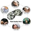 Light Blocking White Trees Camo Sleep Mask for Men and Women with Adjustable Elastic Strap Eye Mask for Side Sleepers view 4