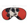 Light Blocking Girl Wearing Hat Sleep Mask for Men and Women with Adjustable Elastic Strap Eye Mask for Side Sleepers view 2