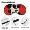 Light Blocking Girl Wearing Hat Sleep Mask for Men and Women with Adjustable Elastic Strap Eye Mask for Side Sleepers view 3