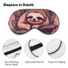 Light Blocking Cute Sloth Sleeping Sleep Mask for Men and Women with Adjustable Elastic Strap Eye Mask for Side Sleepers view 3
