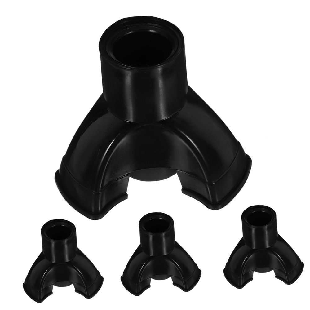 Beavorty 4pcs Non-Slip Crutch Tips for Walking Canes Sturdy Rubber Cane Foot Pads Anti-Skid Design Suitable for Seniors and Mobility Aid Users