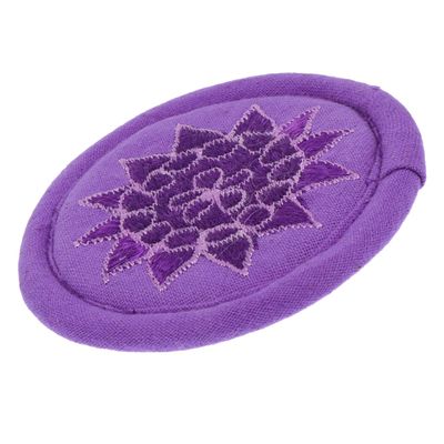 HEMOTON Handmade Nepalese Embroidery Singing Bowl Mat Decorative Cushion for Meditation Yoga Studio and Spiritual Practices Chakra Design