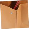 Abaodam 4pcs Floral Kraft Paper Flower Packaging Boxes Handles Bouquet Wrapping Box for Succulent Portable Flower Bouquet Containers view 3
