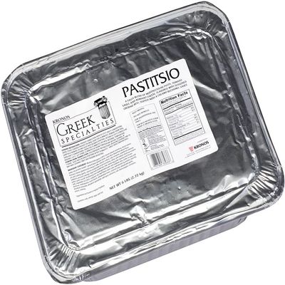 Greek Specialty Pastitsio, Ready-to-Bake Lasagna with Beef and Bechamel, 6 Pounds, 2 per Case