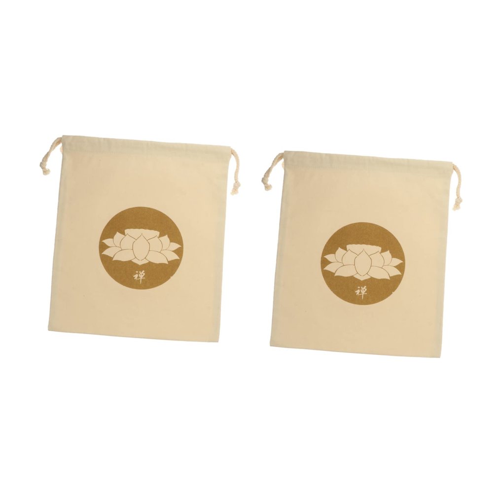 BESPORTBLE 2pcs Heart Chakra Singing Bowl Bag Drawstring Storage Pouch for Tibetan Sound Bowl Bag Compact Smooth Closure
