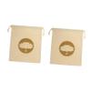 BESPORTBLE 2pcs Heart Chakra Singing Bowl Bag Drawstring Storage Pouch for Tibetan Sound Bowl Bag Compact Smooth Closure view 1
