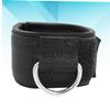 1 Pair Ankle Brace Support Straps for Gym Training Durable Cotton Protective Gear for Men Women for Stretching Injury Prevention Black view 2