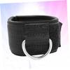 1 Pair Ankle Brace Support Straps for Gym Training Durable Cotton Protective Gear for Men Women for Stretching Injury Prevention Black view 4