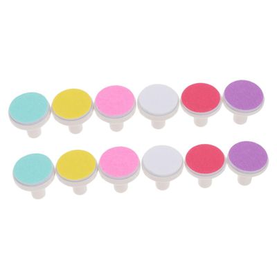 BESPORTBLE 12-Piece Electric Baby Nail Trimmer Pads Set Safe Nail Grinding Heads for Infants Compatible File Trimmers Easy to Use Gentle on Newborns