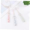 Beaupretty 3pcs Cartoon Toothbrush Wheat Straw Material Soft Bristles Slip Handle for Oral Care Nordic view 2