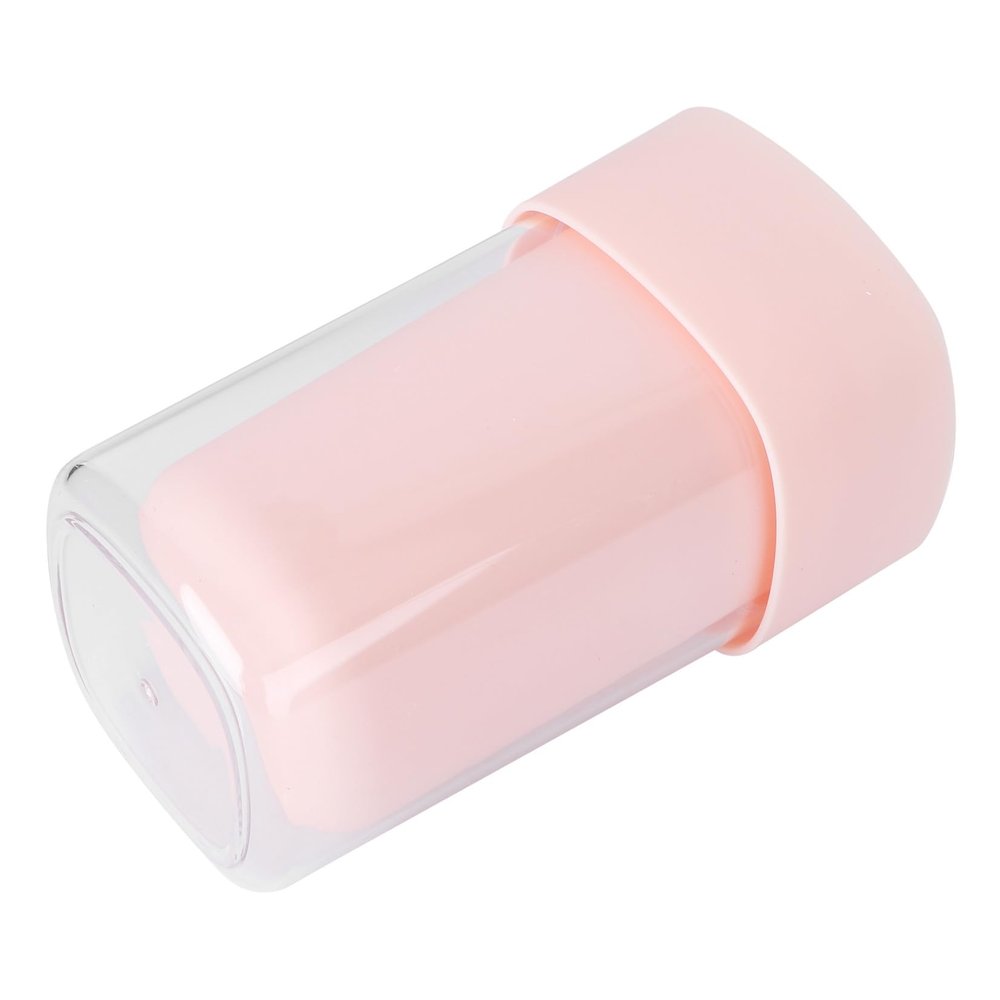 SHERCHPRY Travel Toothbrush Storage Box Compact and Portable Toothbrush Cup for Travel Camping and Business Trips Durable Design Simple and Practical Wash Gargle Cup Pink
