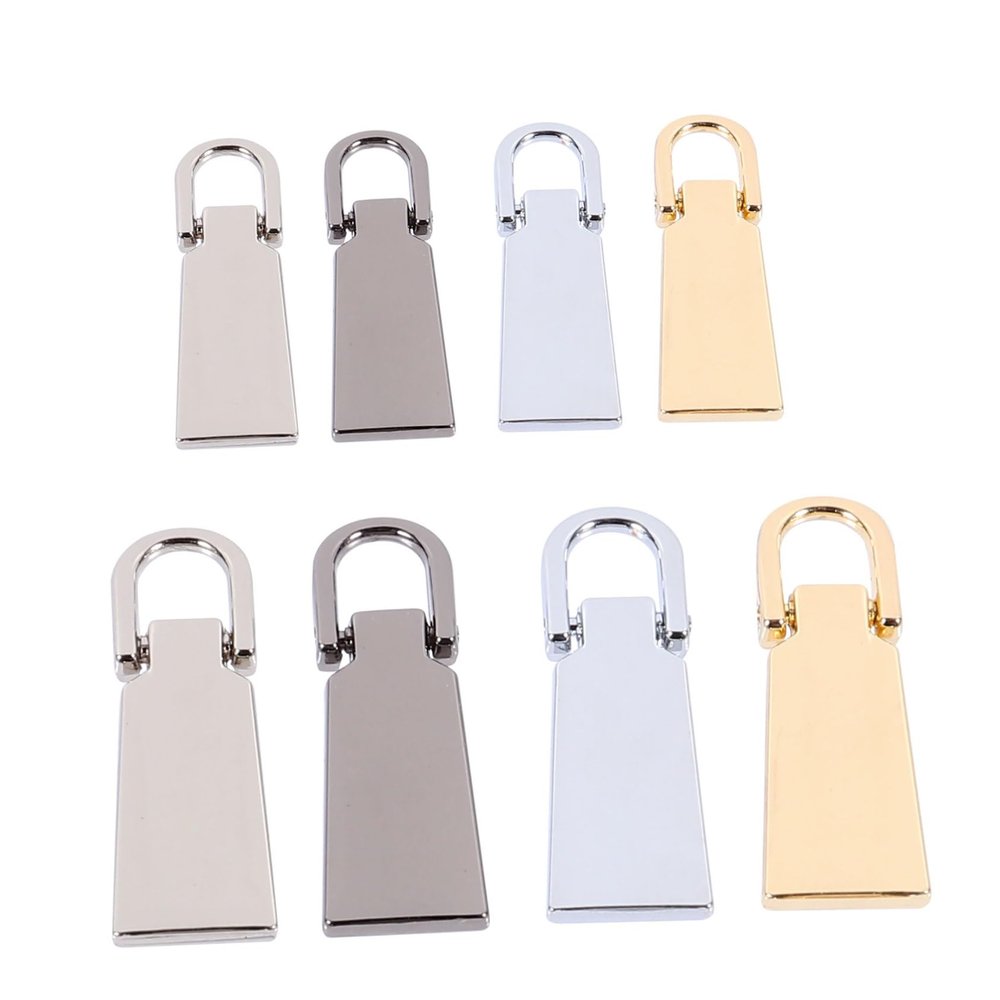 jojofuny 8Pcs Zipper Replacement Pulls Durable Zipper Heads for Bags Backpacks Jackets and Coats Easy Repair and Installation High Strength Electroplated Finish